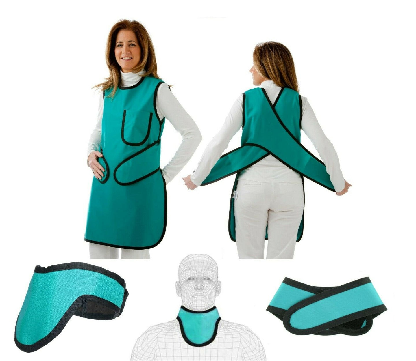SPOX Lead Free Apron With Collar (Ultra Light Weight Vinyl) – Temsis ...